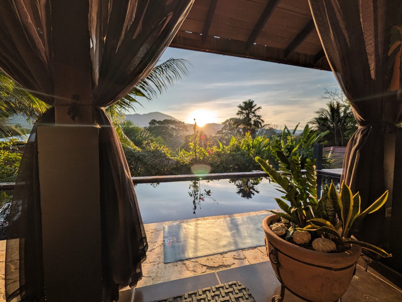 Morgens um 06:00Uhr in der Villa Agalla